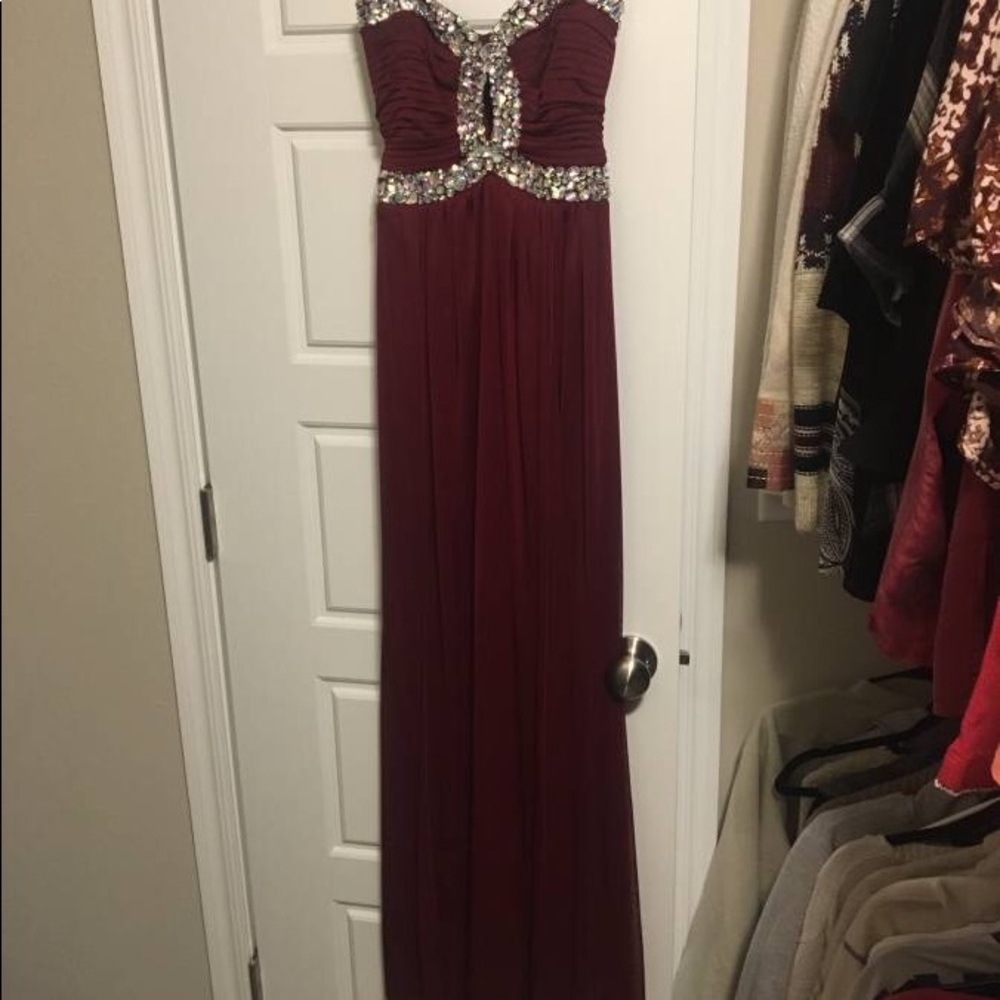 Worn once! Beautiful Maroon Dress